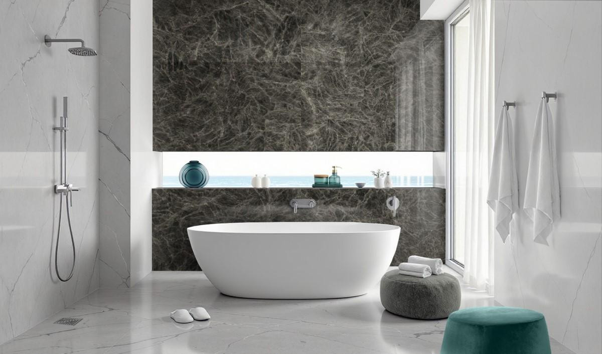 Оникс Onice Crystal Black в современном интерьере