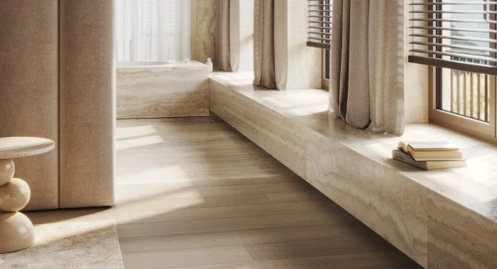 Травертин: актуальная элегантность, созданная природой