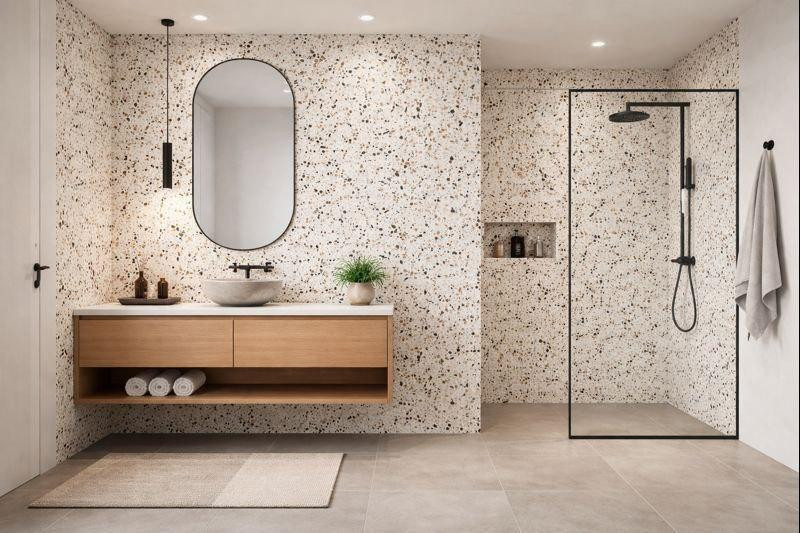 Терраццо в трендовом интерьере