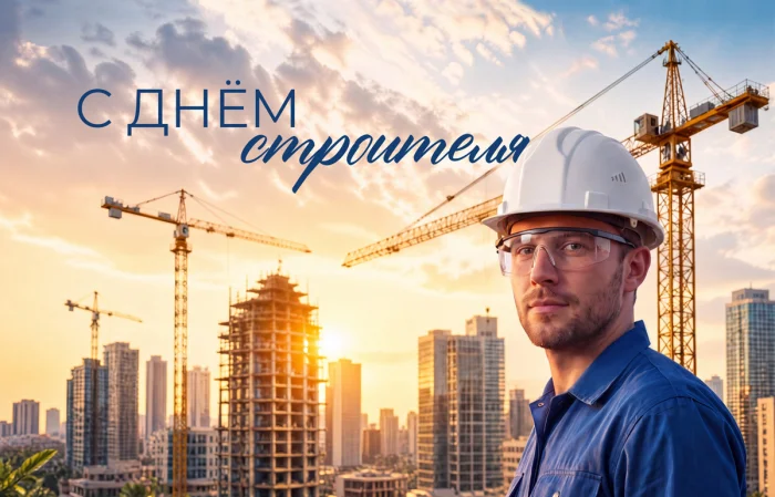 Поздравляем с Днём строителя!