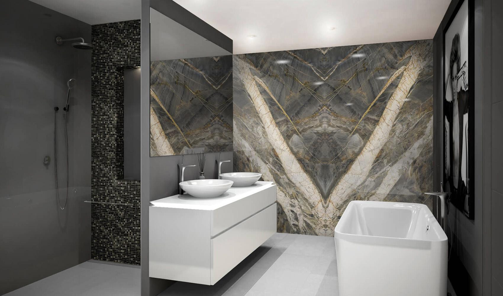 Кварцит Paramount в жилом интерьере Кварцит Paramount в жилом интерьере