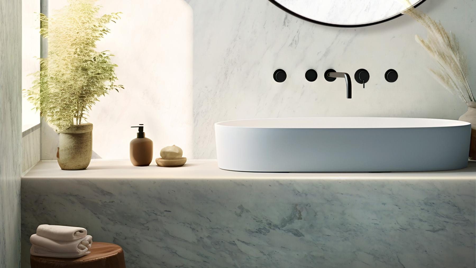 Белый мрамор Calacatta Nova