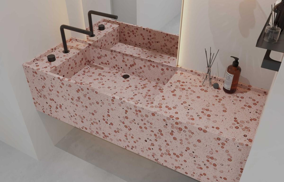 Терраццо в ванной Терраццо в ванной