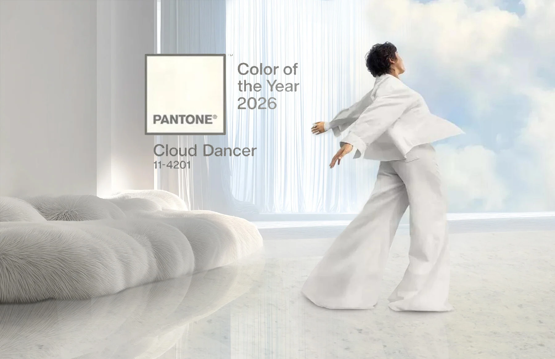 Главный цвет Pantone 2026 года в интерьере