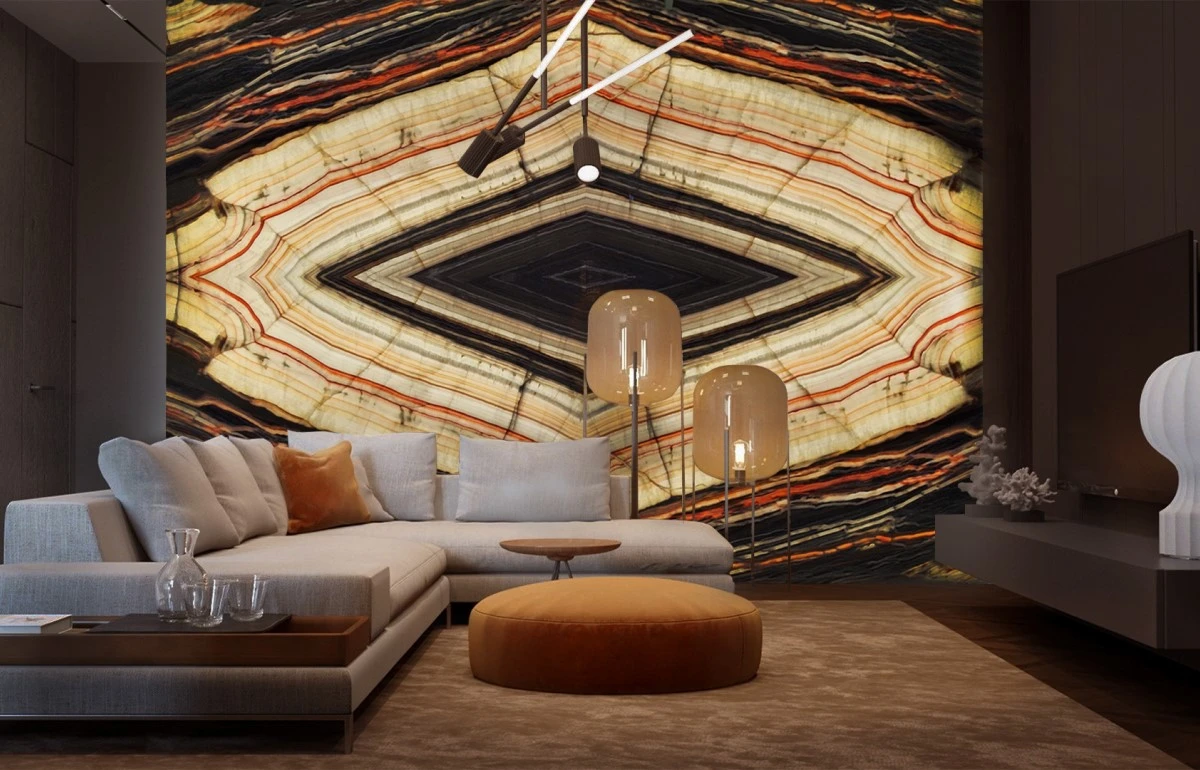 Оникс с подсветкой в интерьере