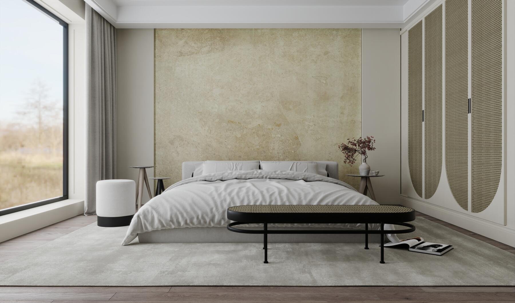 Мрамор Delicato Brown в обработке Leather