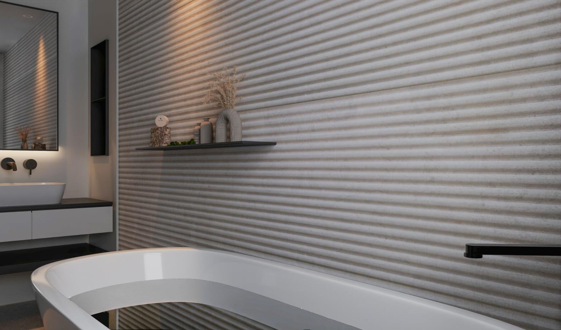 Мрамор Delicato в обработке Bamboo Jumbo