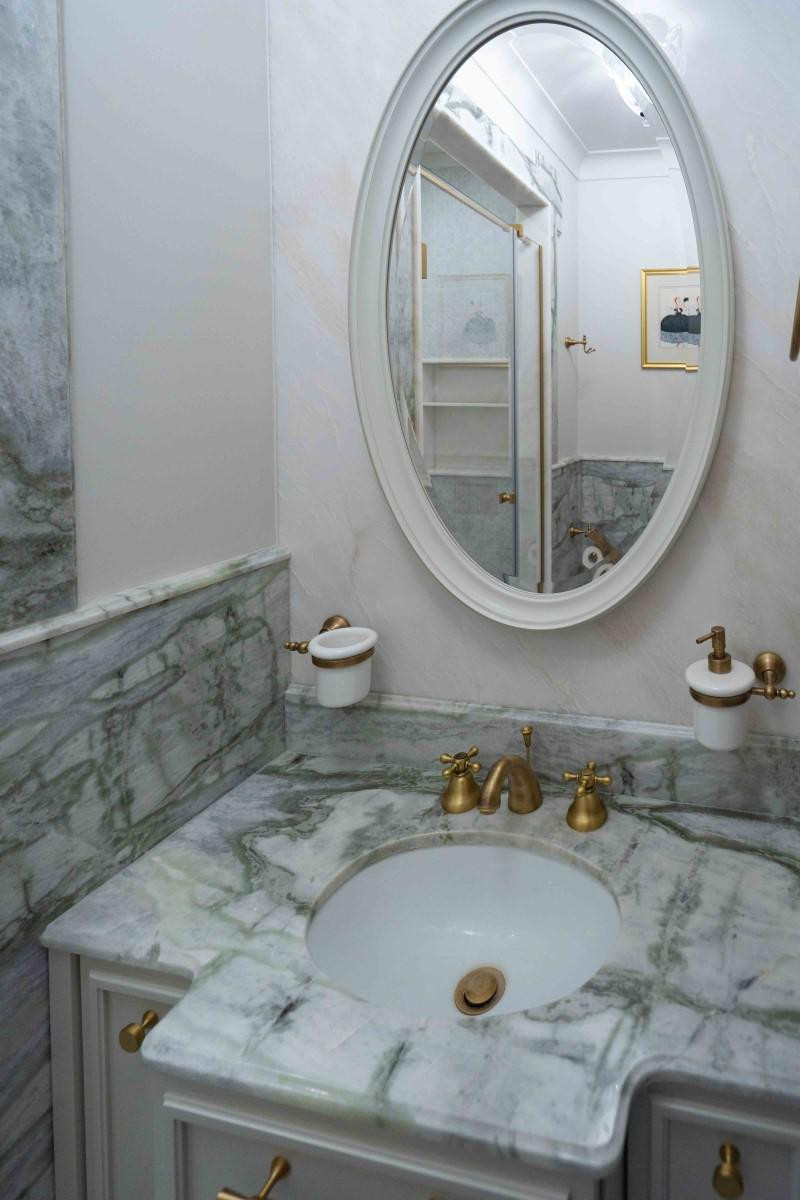 Камень от компании Venezia Stone в проекте ванной Камень от компании Venezia Stone в проекте ванной